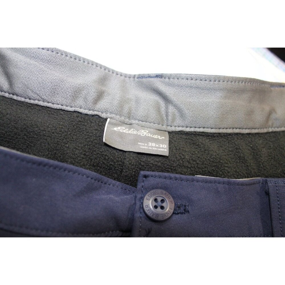 Eddie Bauer Mens Blue Fleece Lined Outdoor Hiking Pants 38x30 ACTUAL 28 - Picture 5 of 5